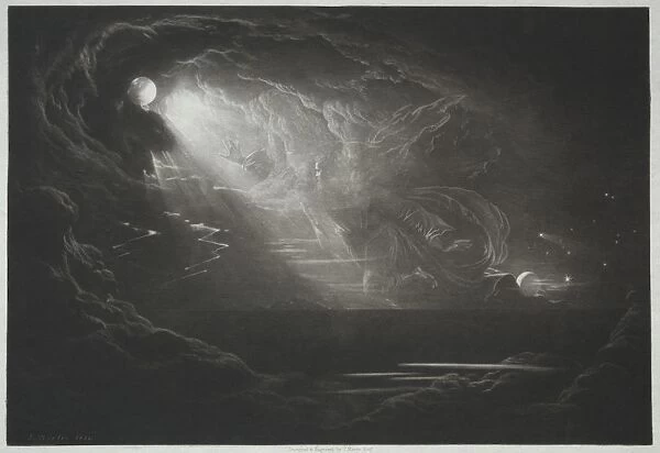 Paradise Lost: The Creation of Light, 1824. Creator: John Martin (British, 1789-1854)