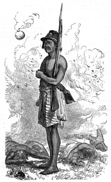 Framed Print : Paraguayan sentinel:'No Tengo Ordines.'; A visit to Paraguay during the war, 1875. Creator: Unknown. Paraguayan sentinel:'No Tengo Ordines.'; A visit to Paraguay during the war, 1875. Creator: Unknown Framed Print : Paraguayan sentinel:'No Tengo Ordines.'; A visit to Paraguay during the war, 1875. Creator: Unknown. Paraguayan sentinel:'No Tengo Ordines.'; A visit to Paraguay during the war, 1875. Creator: Unknown