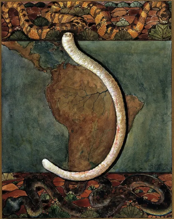 Framed Print : Parasites: a parasitical worm, shown much enlarged, with its hosts, c1930. Creator: J Svoboda Framed Print : Parasites: a parasitical worm, shown much enlarged, with its hosts, c1930. Creator: J Svoboda