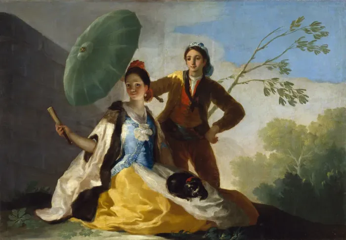 Framed Print : The Parasol, 1777. Artist: Goya, Francisco, de (1746-1828) Framed Print : The Parasol, 1777. Artist: Goya, Francisco, de (1746-1828)