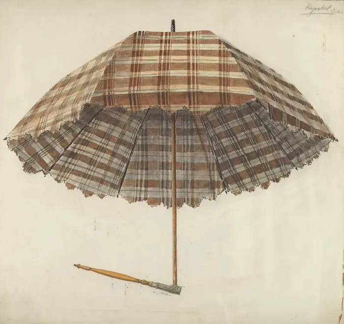 Framed Print : Parasol, c. 1938. Creator: Douglas Cox Framed Print : Parasol, c. 1938. Creator: Douglas Cox