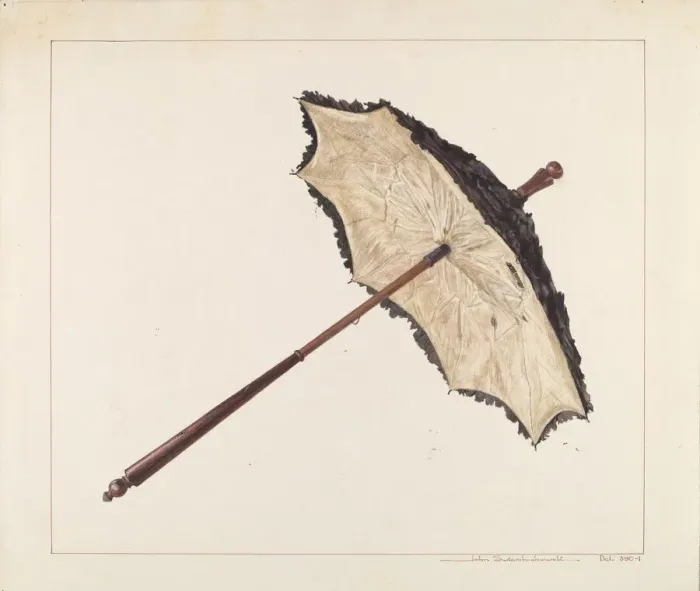 Framed Print : Parasol, c. 1938. Creator: John Swientochowski Framed Print : Parasol, c. 1938. Creator: John Swientochowski