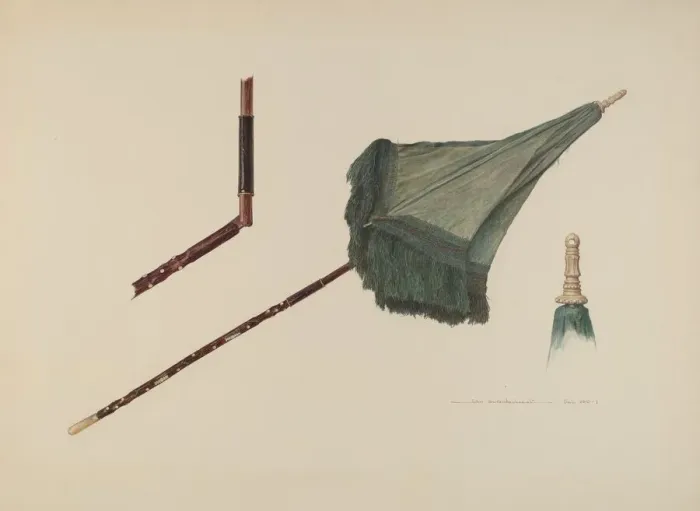 Framed Print : Parasol, c. 1939. Creator: John Swientochowski Framed Print : Parasol, c. 1939. Creator: John Swientochowski