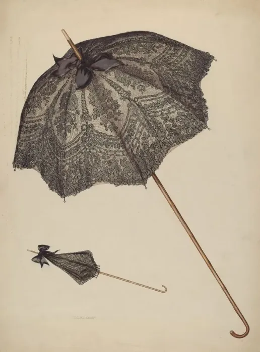 Framed Print : Parasol, c. 1941. Creator: Lillian Causey Framed Print : Parasol, c. 1941. Creator: Lillian Causey