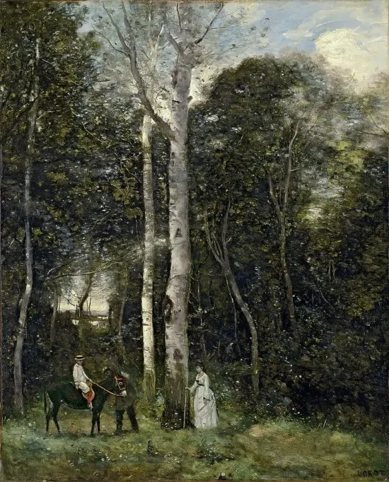 Framed Print : The Parc des Lions at Port-Marly, 1872. Creator: Jean-Baptiste-Camille Corot Framed Print : The Parc des Lions at Port-Marly, 1872. Creator: Jean-Baptiste-Camille Corot