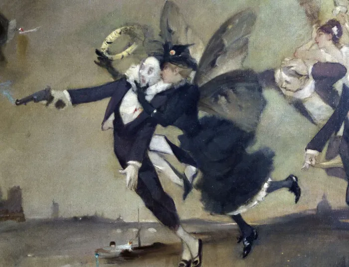 Framed Print : Parce Domine, detail, c1884. Artist: Leon Adolphe Willette