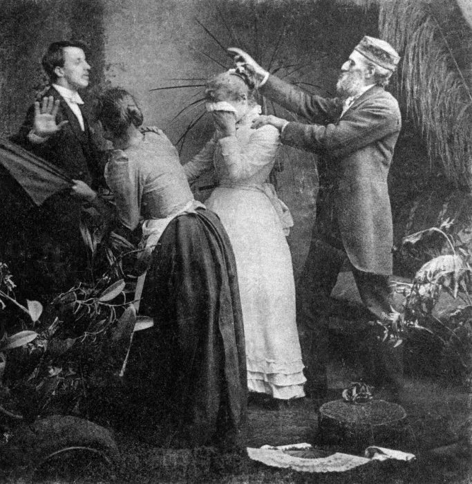 Framed Print : Parents object!, late 19th century