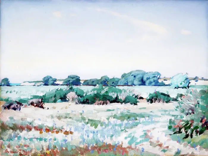 Framed Print : Pareora riverbed, 1920-1950. Creator: Archibald Frank Nicoll Framed Print : Pareora riverbed, 1920-1950. Creator: Archibald Frank Nicoll