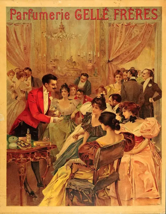Framed Print : Parfumerie Gellé frères, 1894. Creator: Anonymous Framed Print : Parfumerie Gellé frères, 1894. Creator: Anonymous