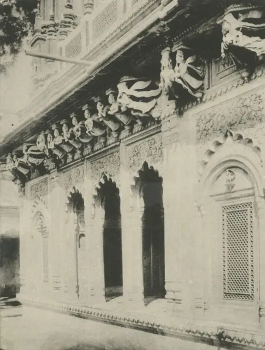 Framed Print : The Paries - Carvings in Ambethi Temple, Benares. Creator: Saeed Bros Framed Print : The Paries - Carvings in Ambethi Temple, Benares. Creator: Saeed Bros