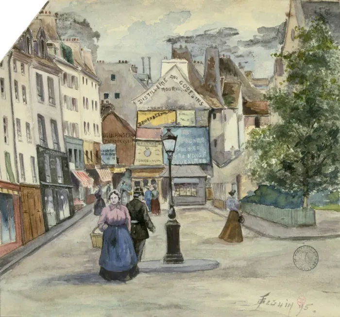 Framed Print : Paris, 1895. Artist: Beguin Framed Print : Paris, 1895. Artist: Beguin