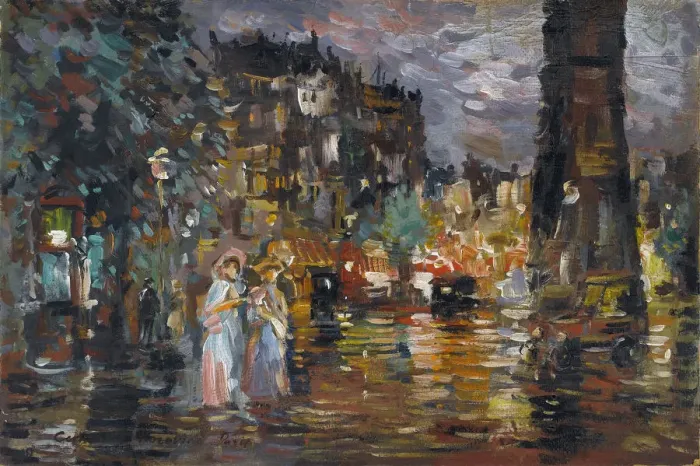 Framed Print : Paris. Artist: Korovin, Konstantin Alexeyevich (1861-1939) Framed Print : Paris. Artist: Korovin, Konstantin Alexeyevich (1861-1939)