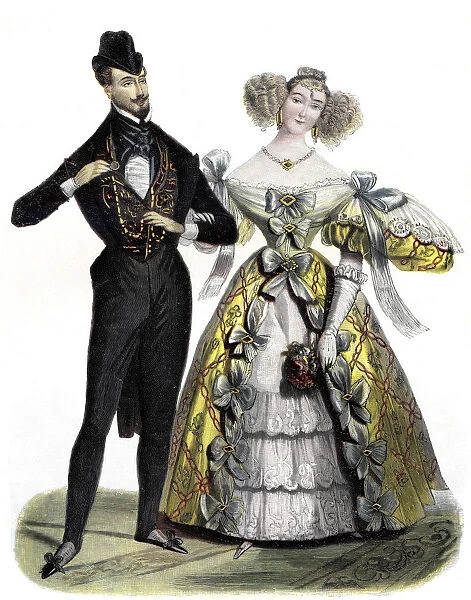 Paris ball dress from the year 1830