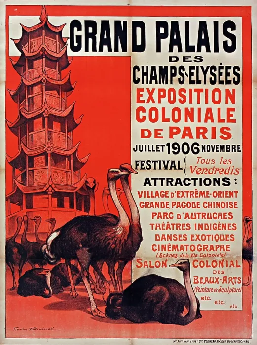 Framed Print : Paris colonial exhibition, 1906, 1906. Creator: Bouisset, Firmin (1859-1925) Framed Print : Paris colonial exhibition, 1906, 1906. Creator: Bouisset, Firmin (1859-1925)