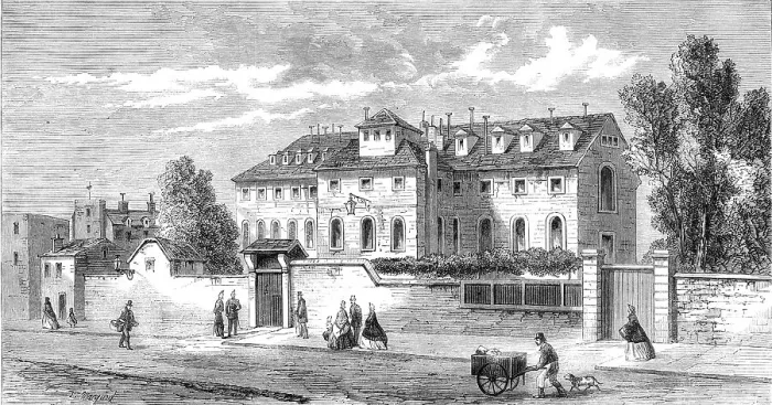 Framed Print : Paris Demolitions - the Hotel des Haricots, or prison of the National Guard of Paris, 1864. Creator: Thomas Robert Macquoid Framed Print : Paris Demolitions - the Hotel des Haricots, or prison of the National Guard of Paris, 1864. Creator: Thomas Robert Macquoid