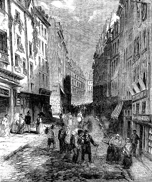 Paris Demolitions - the Rue de la Montagne Sainte Genevieve, 1858. Creator: Unknown