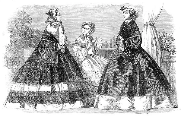 The Paris Fashions for August, 1860. Creator: Unknown