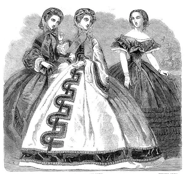 Paris Fashions for December, 1860. Creator: Unknown