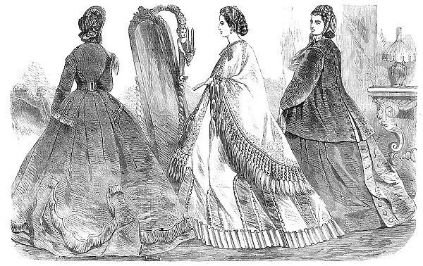 Paris fashions for December, 1864. Creator: Unknown