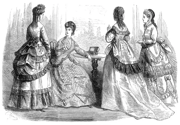 Framed Print : Paris fashions for June, 1869. Creator: Unknown Framed Print : Paris fashions for June, 1869. Creator: Unknown