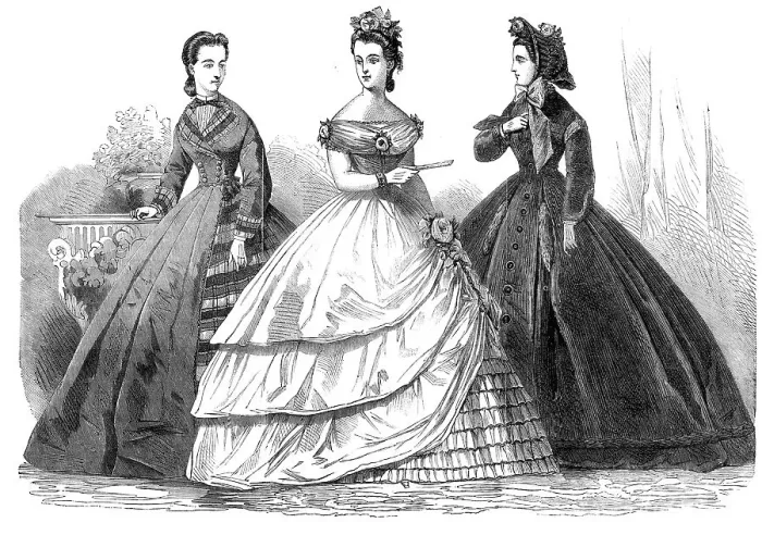 Framed Print : Paris fashions for March, 1864. Creator: Unknown Framed Print : Paris fashions for March, 1864. Creator: Unknown