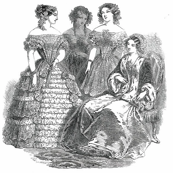 Paris Fashions for May, 1850. Creator: Unknown
