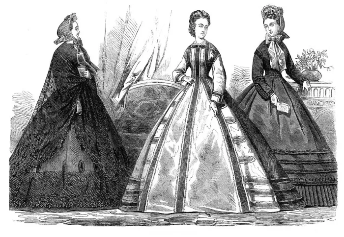 Framed Print : Paris fashions for May, 1864. Creator: Unknown Framed Print : Paris fashions for May, 1864. Creator: Unknown