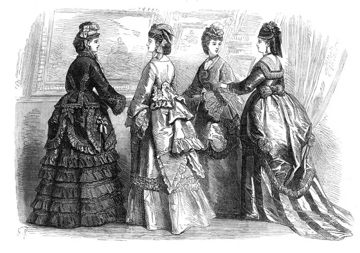 Framed Print : Paris fashions for May, 1870. Creator: Unknown Framed Print : Paris fashions for May, 1870. Creator: Unknown