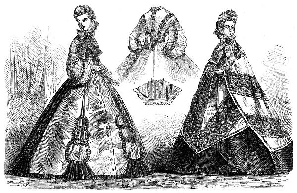 Paris fashions for November, 1862. Creator: Unknown