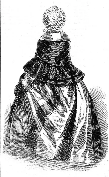 Framed Print : Paris Fashions for October, 1854. Creator: Unknown Framed Print : Paris Fashions for October, 1854. Creator: Unknown