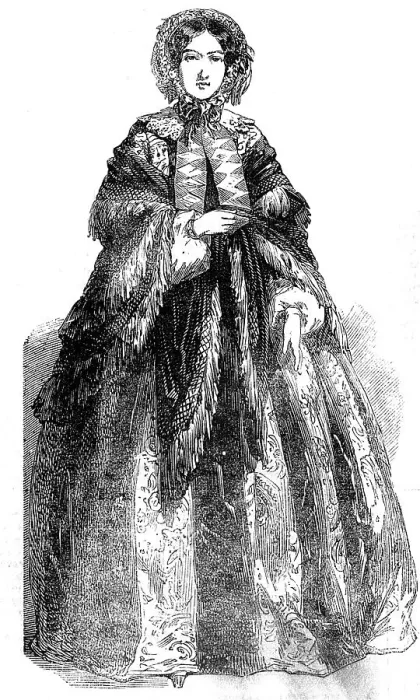Framed Print : Paris Fashions for October, 1854. Creator: Unknown Framed Print : Paris Fashions for October, 1854. Creator: Unknown