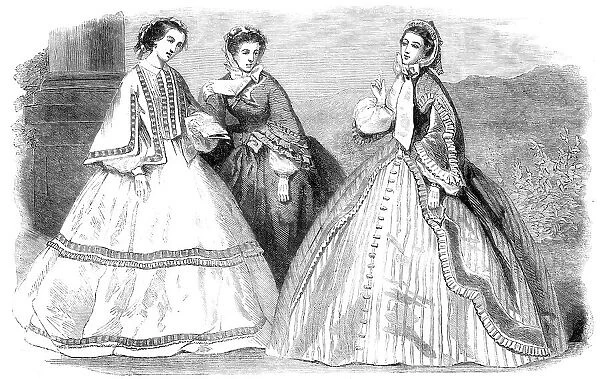 The Paris Fashions for September, 1860. Creator: Unknown