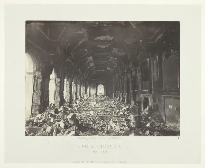 Framed Print : Paris Fire (Great Hall of the State Council), May 1871. Creator: Charles Soulier Framed Print : Paris Fire (Great Hall of the State Council), May 1871. Creator: Charles Soulier