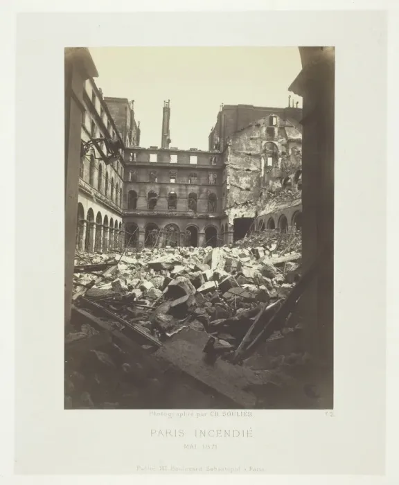 Framed Print : Paris Fire (Interior of the Ministry of Finance), May 1871. Creator: Charles Soulier Framed Print : Paris Fire (Interior of the Ministry of Finance), May 1871. Creator: Charles Soulier