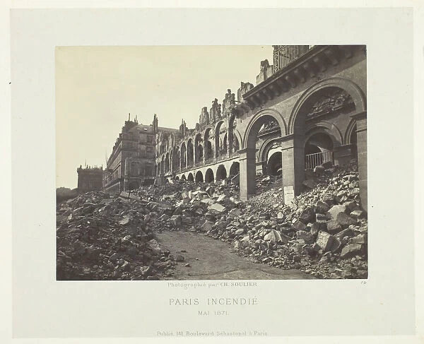 Paris Fire (Ministry of Finance), May 1871. Creator: Charles Soulier
