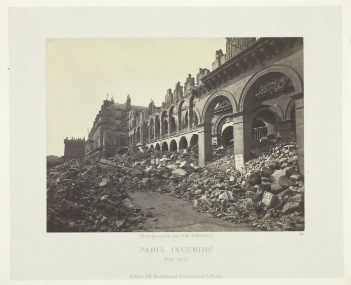 Framed Print : Paris Fire (Ministry of Finance), May 1871. Creator: Charles Soulier Framed Print : Paris Fire (Ministry of Finance), May 1871. Creator: Charles Soulier