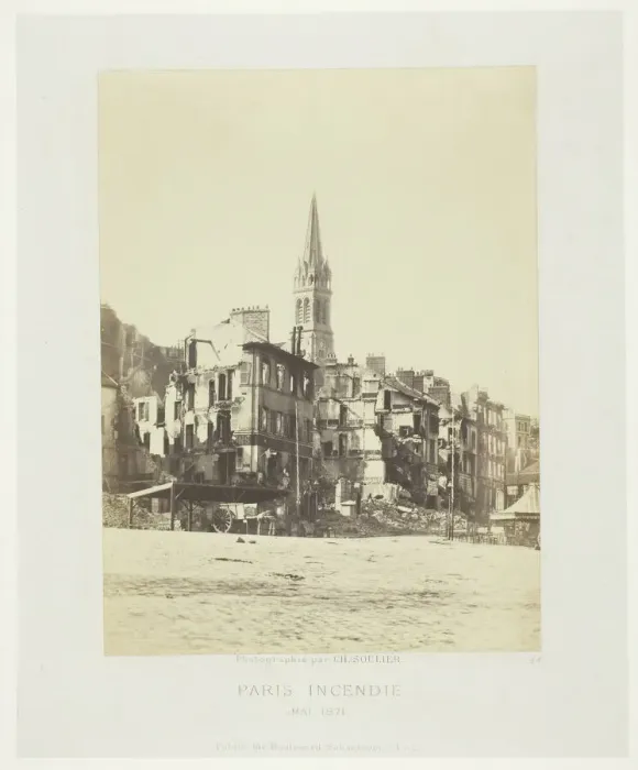 Framed Print : Paris Fire (Place de Saint-Cloud), May 1871. Creator: Charles Soulier Framed Print : Paris Fire (Place de Saint-Cloud), May 1871. Creator: Charles Soulier
