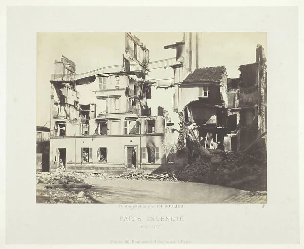 Paris Fire (Ruins of Houses, Rue de l Hopital [Saint-Cloud]), May, 1871