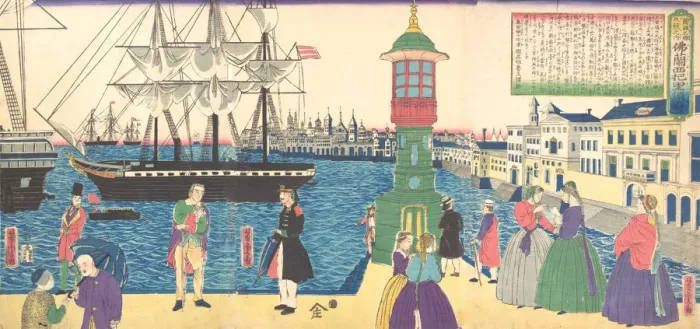 Framed Print : Paris, France, 1862 (Bunkyu 2, 6th month). Creator: Utagawa Yoshitora Framed Print : Paris, France, 1862 (Bunkyu 2, 6th month). Creator: Utagawa Yoshitora