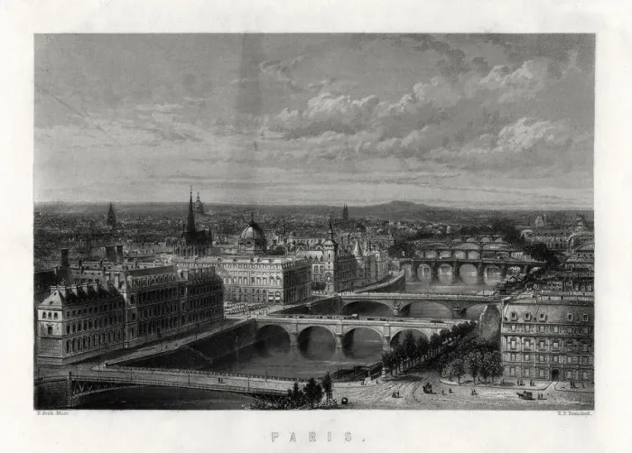 Framed Print : Paris, France, 1883. Artist: Edward Paxman Brandard