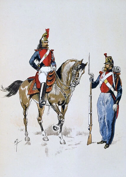 Paris Guard, 11 December 1852 - 10 September 1870 (1887). Artist: A Lemercier