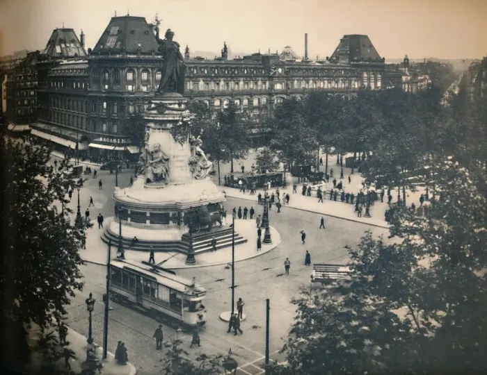 Framed Print : Paris. - La Place De La Republique. - LL, c1910. Creator: Unknown Framed Print : Paris. - La Place De La Republique. - LL, c1910. Creator: Unknown