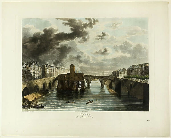 Paris, Le Pont-au-Change, n.d. Creator: John Gendall