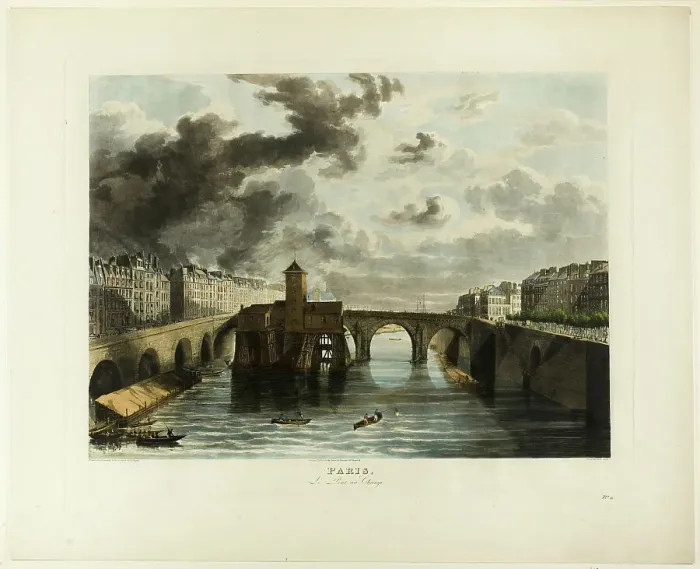 Framed Print : Paris, Le Pont-au-Change, n.d. Creator: John Gendall Framed Print : Paris, Le Pont-au-Change, n.d. Creator: John Gendall