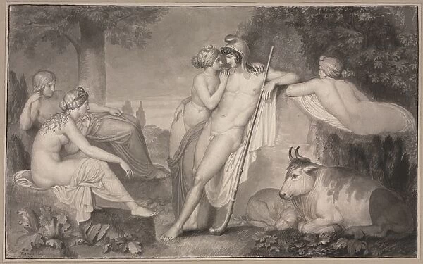 Paris and Oenone, 1791. Creator: John Flaxman (British, 1755-1826)