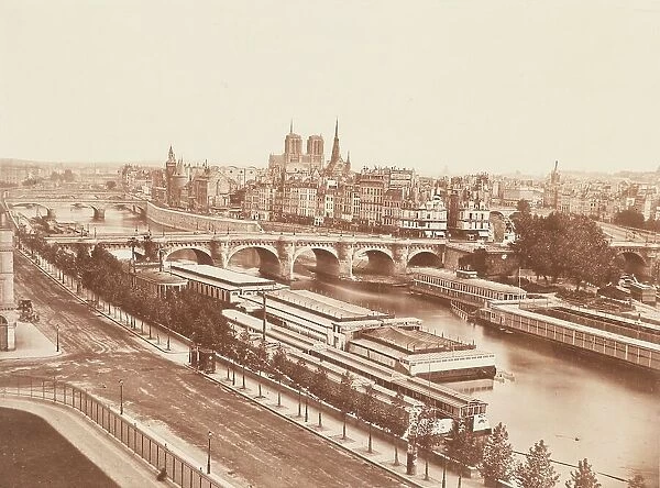 Paris, Panorama De La Cite, No. 52, Printed c.1850s. Creator: Edouard Baldus