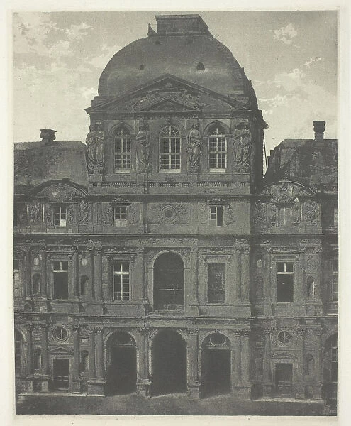 Paris: Pavillon de l Horloge, the Louvre, c. 1855, printed 1982
