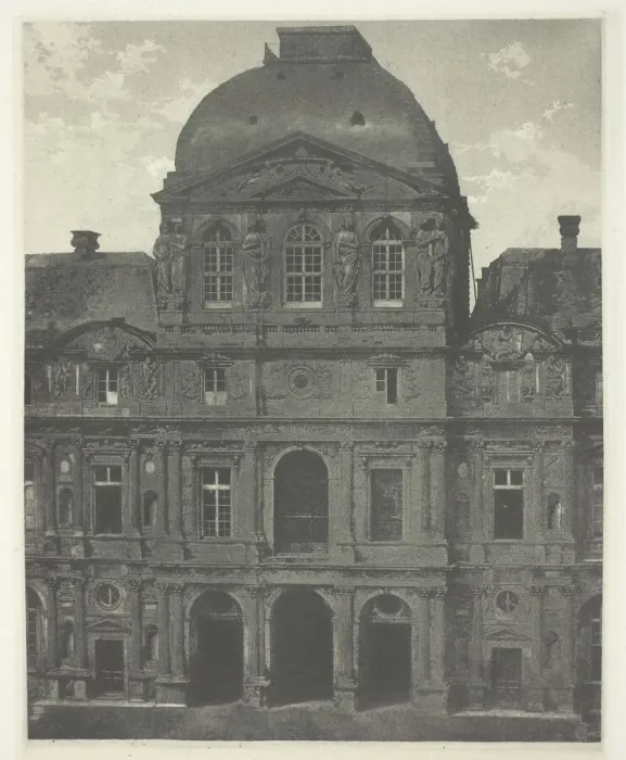 Framed Print : Paris: Pavillon de l Horloge, the Louvre, c. 1855, printed 1982 Framed Print : Paris: Pavillon de l Horloge, the Louvre, c. 1855, printed 1982