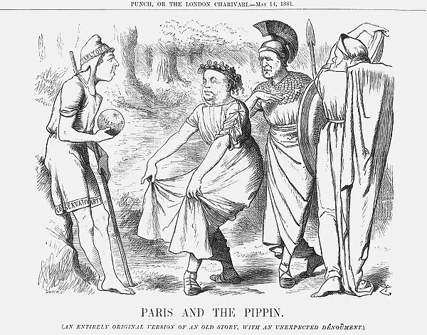 Paris and the Pippin, 1881. Artist: Joseph Swain