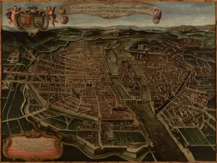 Framed Print : Paris Plan, between 1632 and 1641. Creator: Giovanni Maria Tamburini Framed Print : Paris Plan, between 1632 and 1641. Creator: Giovanni Maria Tamburini